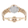 Back View Of Solid Back Case And Open Stainless Steel Band Of Movado 3600342 Watch Pre Owned Condition
