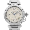 Up Close Front Facing Picture Of Cartier W31029M7 Stainless Steel Watch Pre Owned Condition