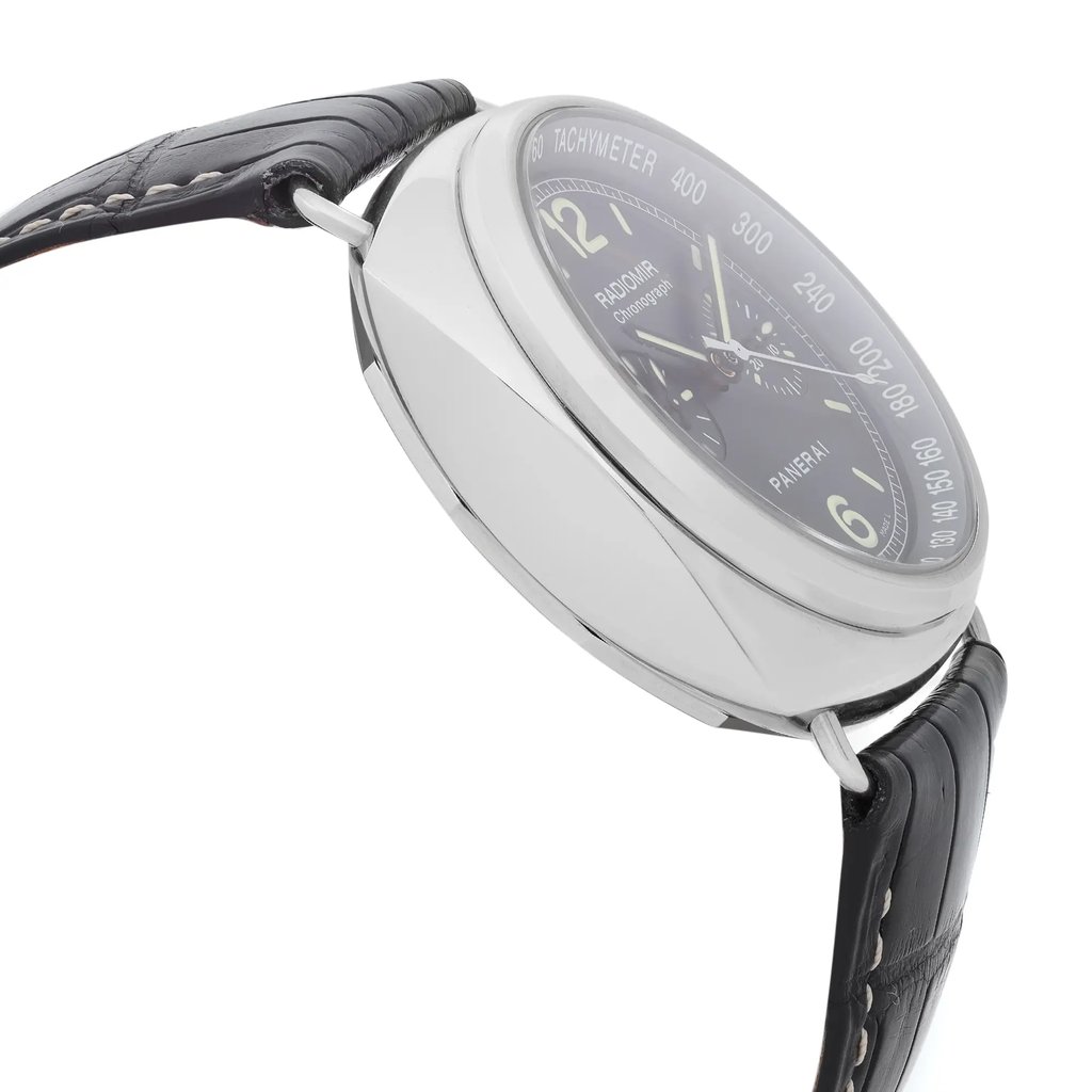View Of Opposite Crown Facing Side Of Panerai PAM00288 Stainless Steel Watch Pre Owned Condition