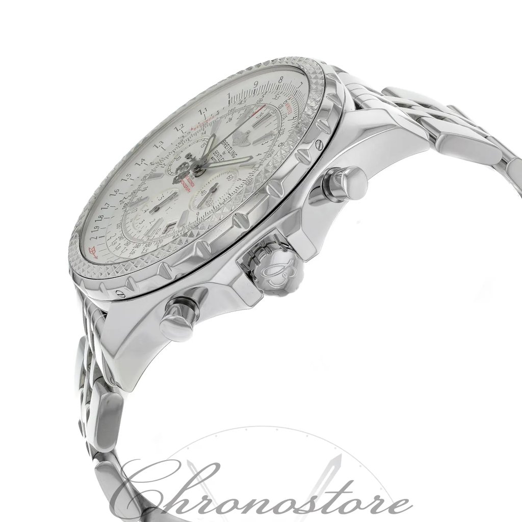 View Of Crown Facing Side Of Breitling A25362 Stainless Steel Watch Pre Owned Condition