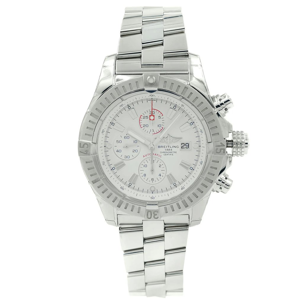 Front Full View Of Breitling A1337011/A660-135A Stainless Steel Watch Display Model Condition {Product Condition}
