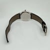 Back View Of Solid Back Case And Open Leather Band Of Patek Philippe  5006G Watch Pre Owned Condition