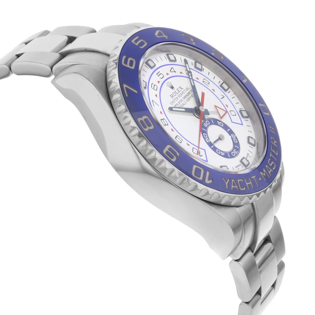 View Of Opposite Crown Facing Side Of Rolex 116680 Stainless Steel Watch Pre Owned Condition