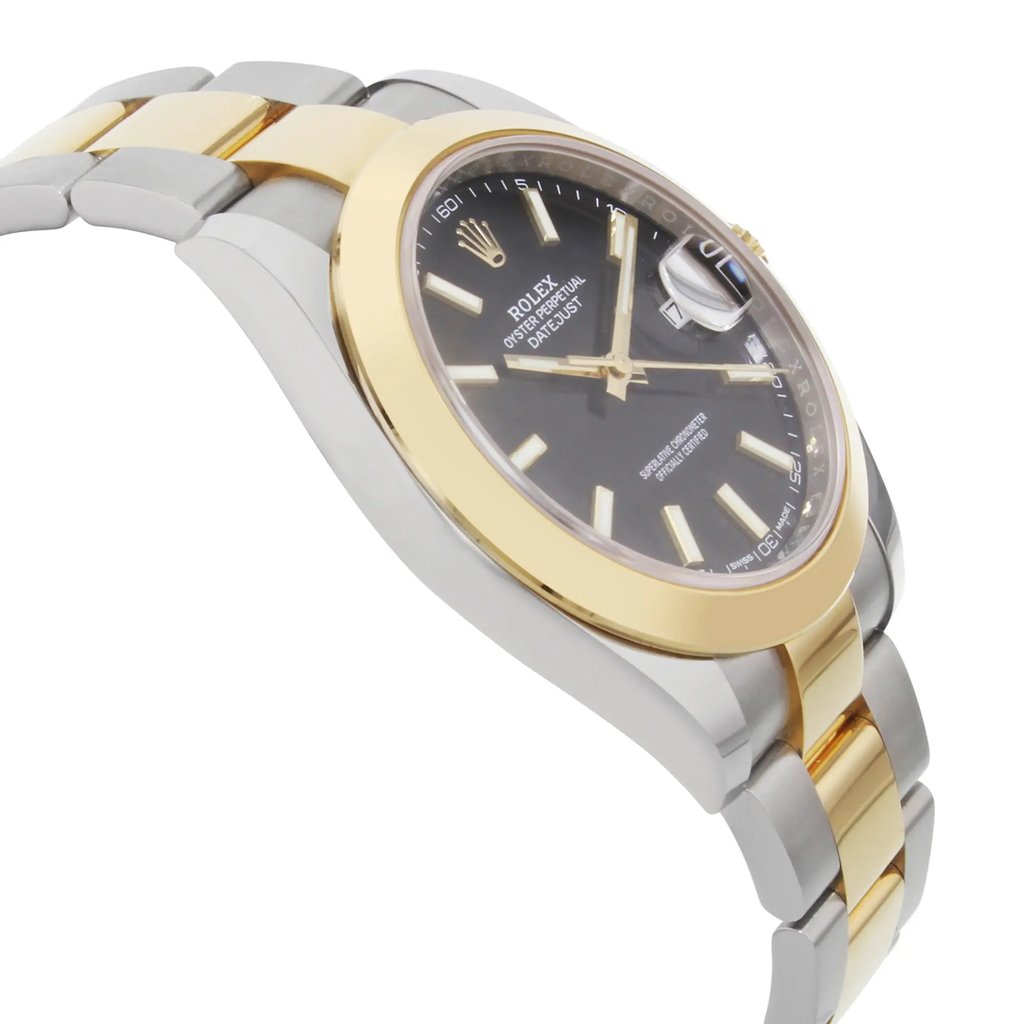 View Of Opposite Crown Facing Side Of Rolex 126303 Stainless Steel Watch Unworn Condition