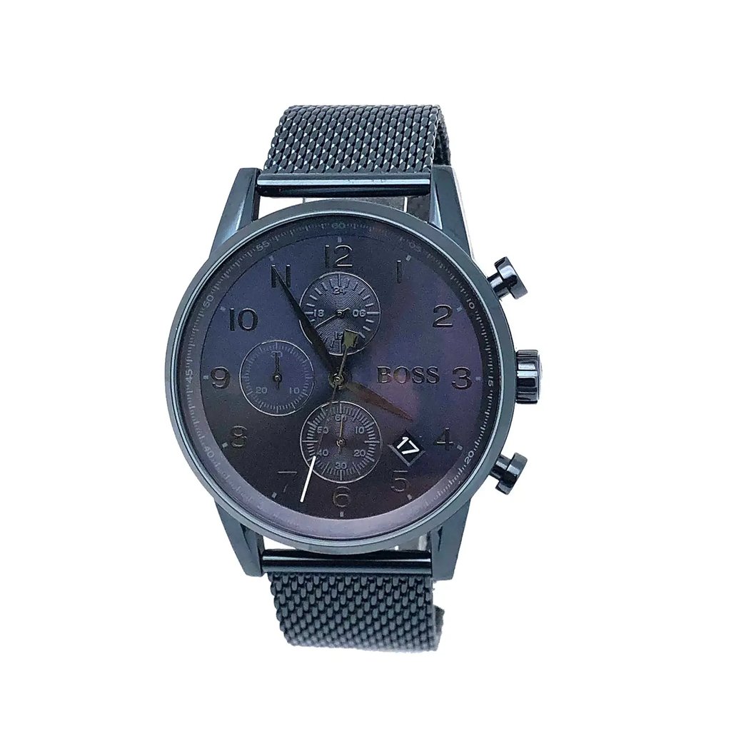 Front Full View Of HUGO BOSS 1513538 Stainless Steel Watch Display Model Condition Excellent