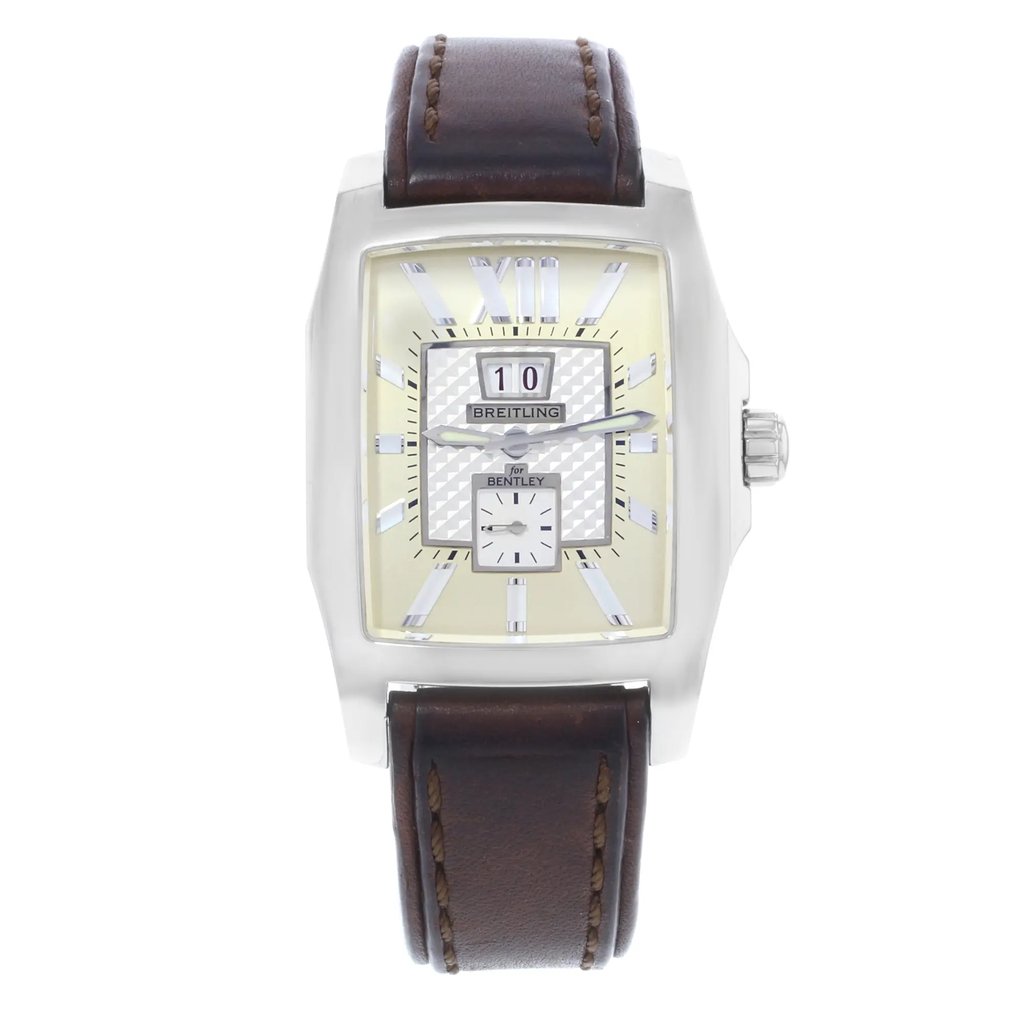 Front Full View Of Breitling A1636212/H534 Stainless Steel Watch Pre Owned Condition {Product Condition}