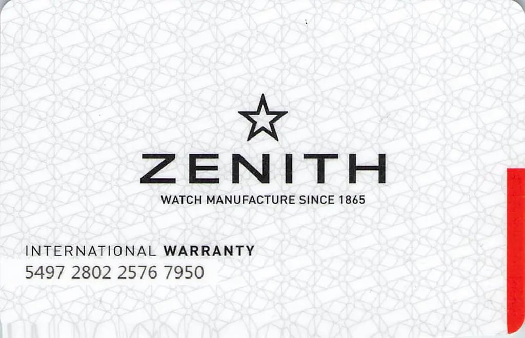 9th image of Zenith 03.2120.685/22.C493 Wristwatch, Unworn condition