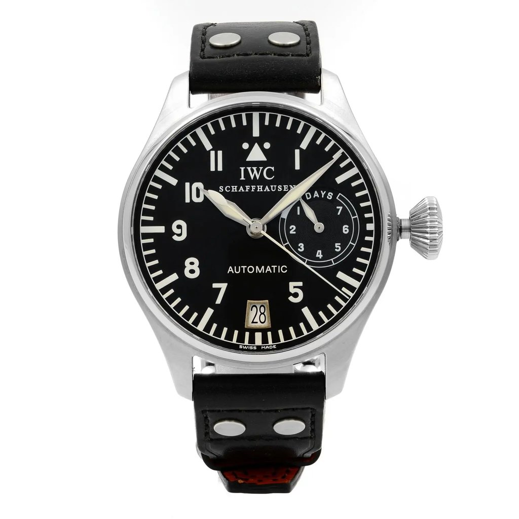 Front Full View Of IWC IW500201 Stainless Steel Watch Pre Owned Condition {Product Condition}