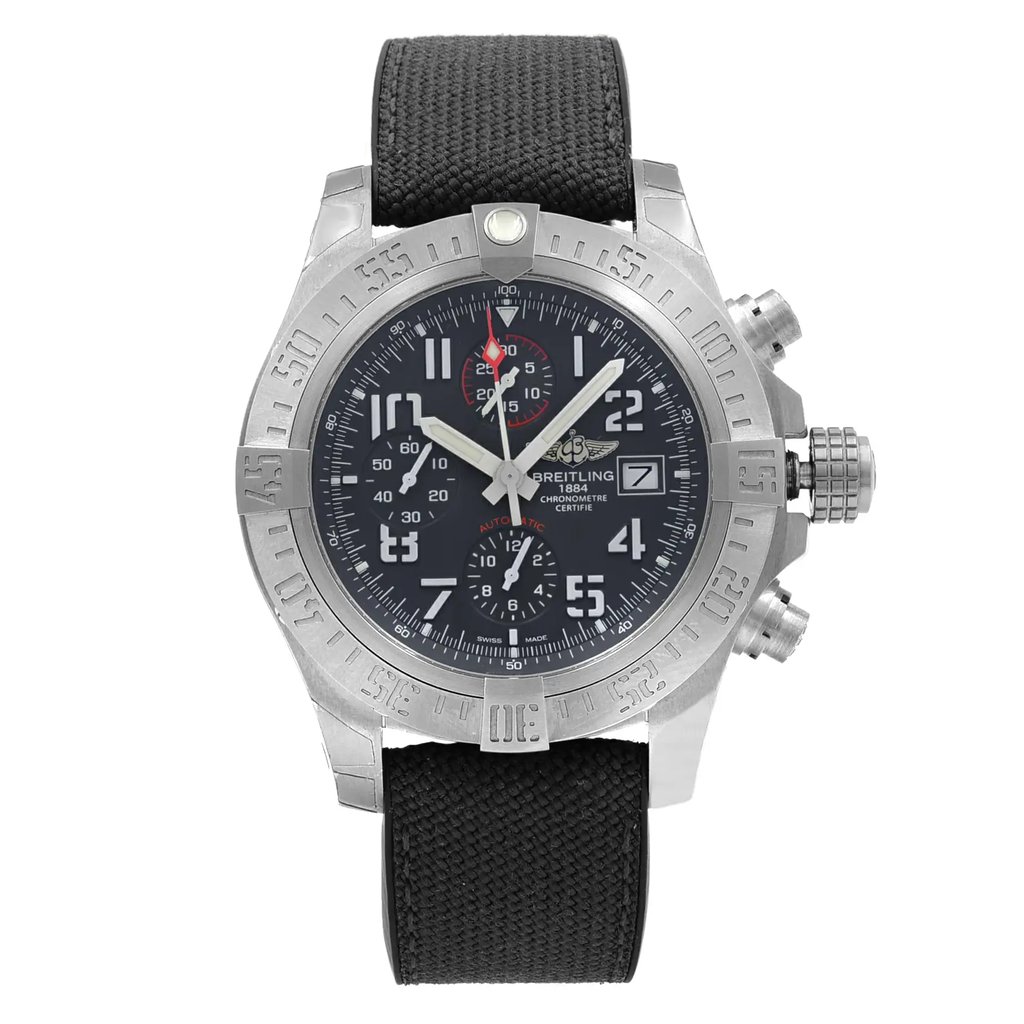 Front Full View Of Breitling E1338310/M536-253S Titanium Watch Display Model Condition {Product Condition}