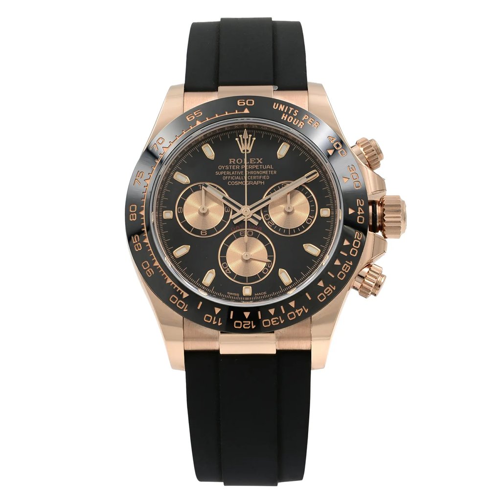 Front Full View Of Rolex 116515LN Rose Gold Watch New Condition {Product Condition}