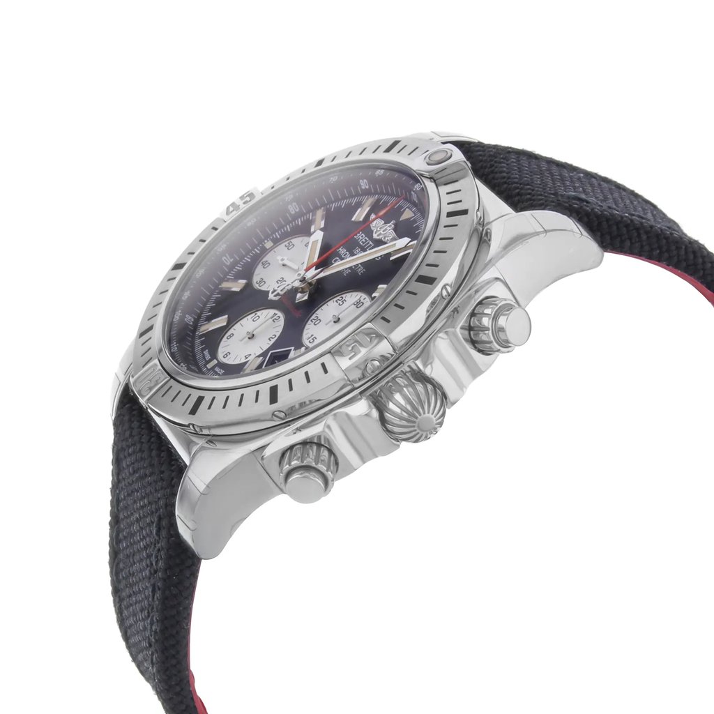 View Of Crown Facing Side Of Breitling AB01154G/BD13-1FD Stainless Steel Watch Unworn Condition