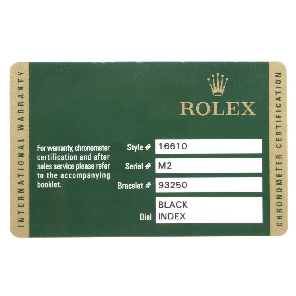 5th image of Rolex 16610 Wristwatch, PreOwned condition
