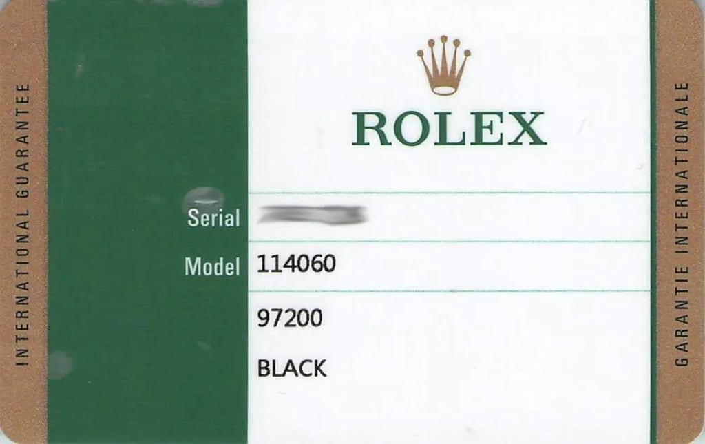  Full View Box And Documents For Rolex 114060 Without watch In The Image 
