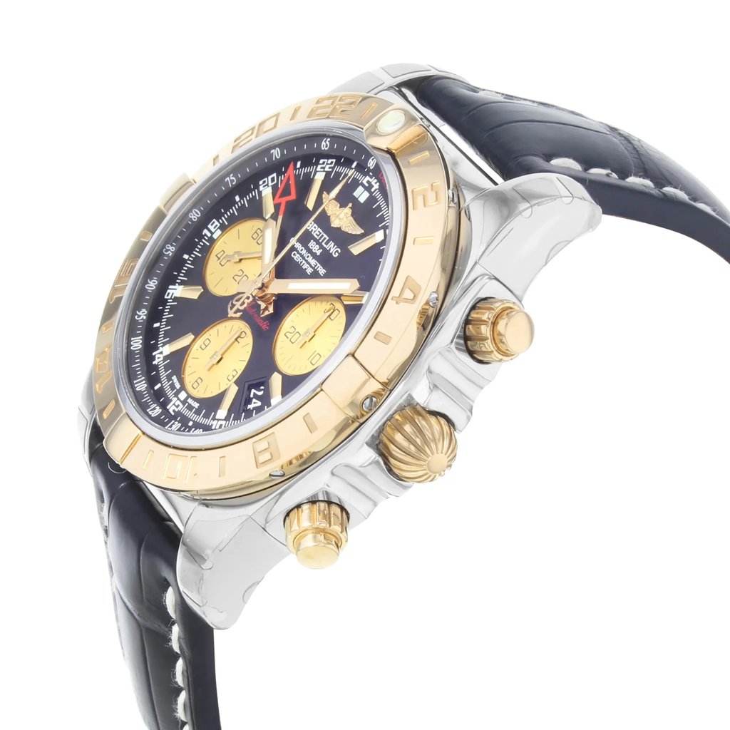 View Of Crown Facing Side Of Breitling CB042012/BB86-743P Stainless Steel Watch Display Model Condition