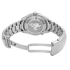 Back View Of Solid Back Case And Open Stainless Steel Band Of OMEGA 2208.50.00 Watch Pre Owned Condition