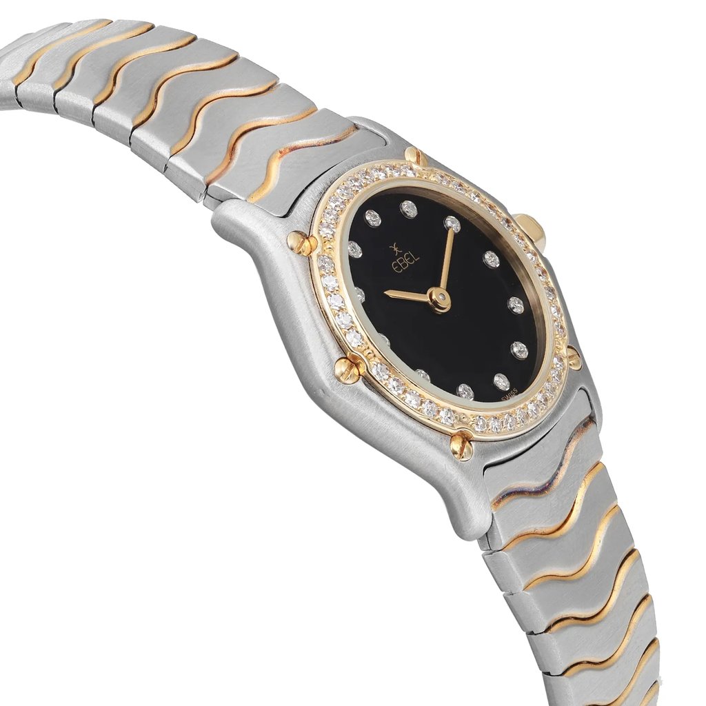 View Of Opposite Crown Facing Side Of EBEL 1057902 Stainless Steel Watch Pre Owned Condition