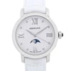 Up Close Front Facing Picture Of AEROWATCH 43938-AA03 Stainless Steel Watch Display Model Condition