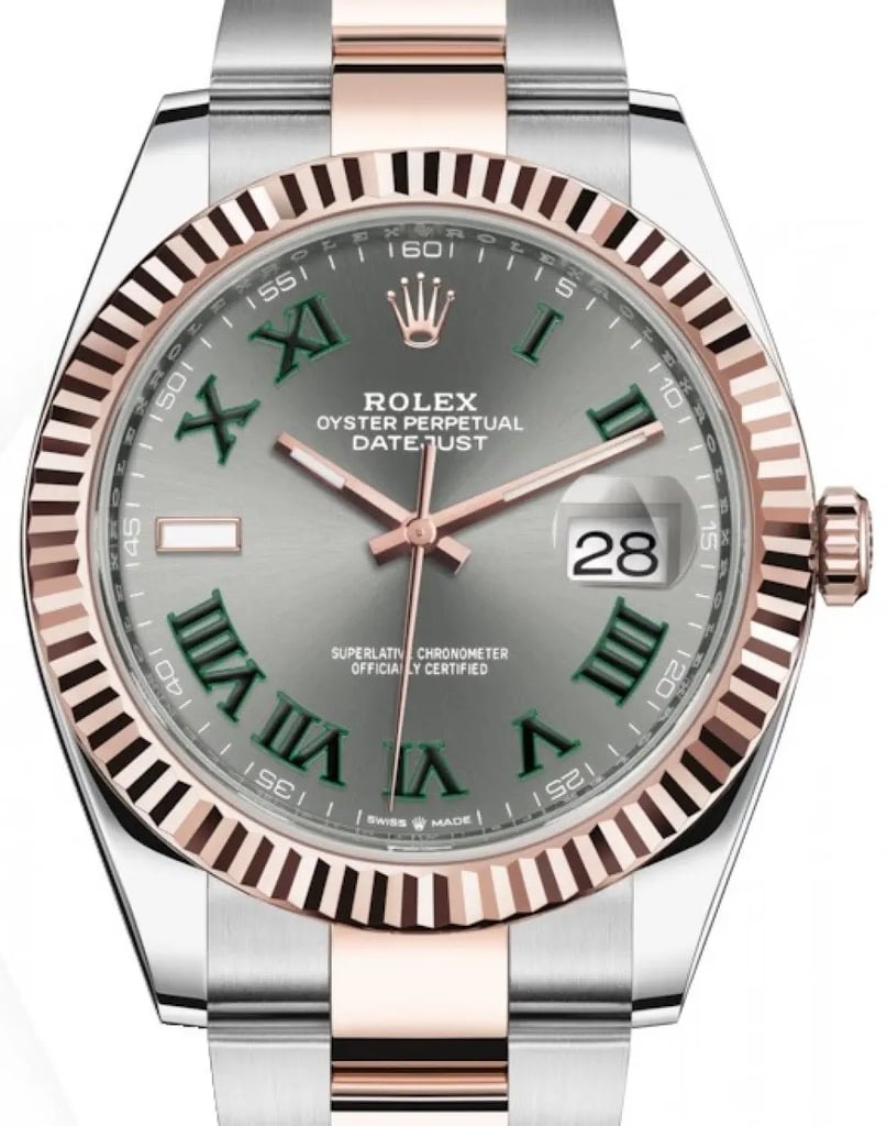 Up Close Front Facing Picture Of Rolex 126331 Stainless Steel Watch Pre Owned Condition