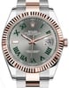 Up Close Front Facing Picture Of Rolex 126331 Stainless Steel Watch Pre Owned Condition