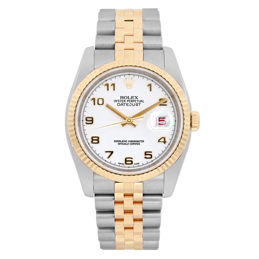 Front Full View Of Rolex 116233 Stainless Steel Watch Pre Owned Condition Good