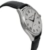 An image of a Wristwatch by Frederique Constant . This Unworn item is designed for Men, featuring a Casual style. It has a Mechanical (Automatic) movement and an Analog display with a Silver dial color. The indices include 12-Hour Dial,Roman Numerals. The band is made of Leather and the case is made of Stainless Steel. The watch has a Round shape with a case size of 40 mm and a case thickness of 10 mm.