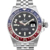 Up Close Front Facing Picture Of Rolex 126710BLRO Stainless Steel Watch Display Model Condition