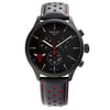 An image of a Wristwatch by Tissot. This Display Model item is designed for Men, featuring a Sport style. It has a Quartz movement and an Analog display with a Black dial color. The indices include 12-Hour Dial,Seconds Hand,Stick Indexes. The band is made of Stainless Steel and the case is made of Stainless Steel. The watch has a Round shape with a case size of 45 mm and a case thickness of 11 mm.