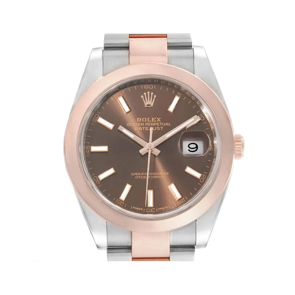 Up Close Front Facing Picture Of Rolex 126301 Stainless Steel Watch Pre Owned Condition