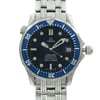 Up Close Front Facing Picture Of OMEGA 2551.80.00 Stainless Steel Watch Pre Owned Condition