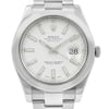 Up Close Front Facing Picture Of Rolex 116300 Stainless Steel Watch Pre Owned Condition