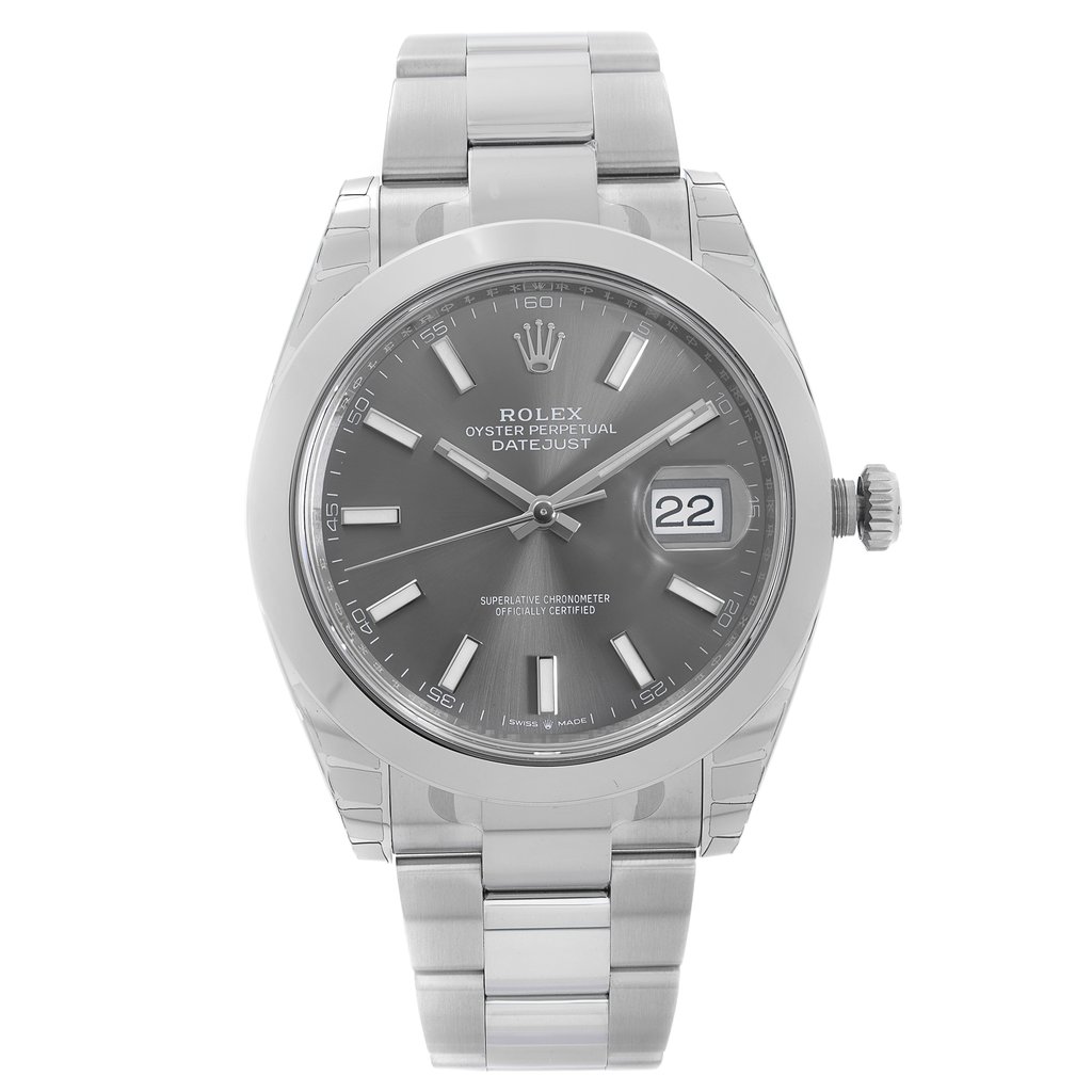 Front Full View Of Rolex 126300  Stainless Steel Watch Unworn Condition {Product Condition}