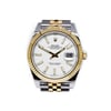 Up Close Front Facing Picture Of Rolex 126333 Stainless Steel Watch Pre Owned Condition