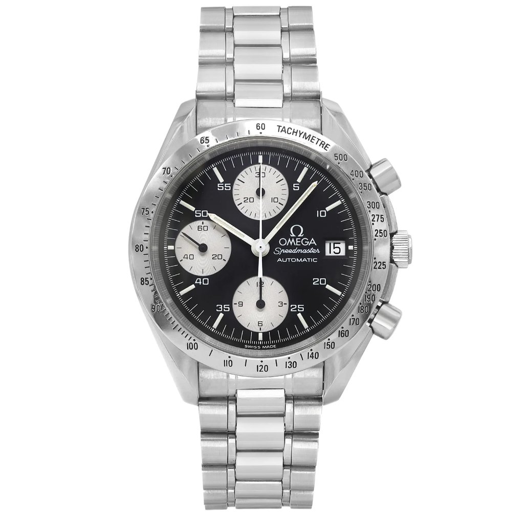 Front Full View Of OMEGA  3511.50.00 Stainless Steel Watch Pre Owned Condition {Product Condition}