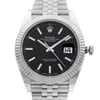 Up Close Front Facing Picture Of Rolex 126334 Stainless Steel Watch Pre Owned Condition