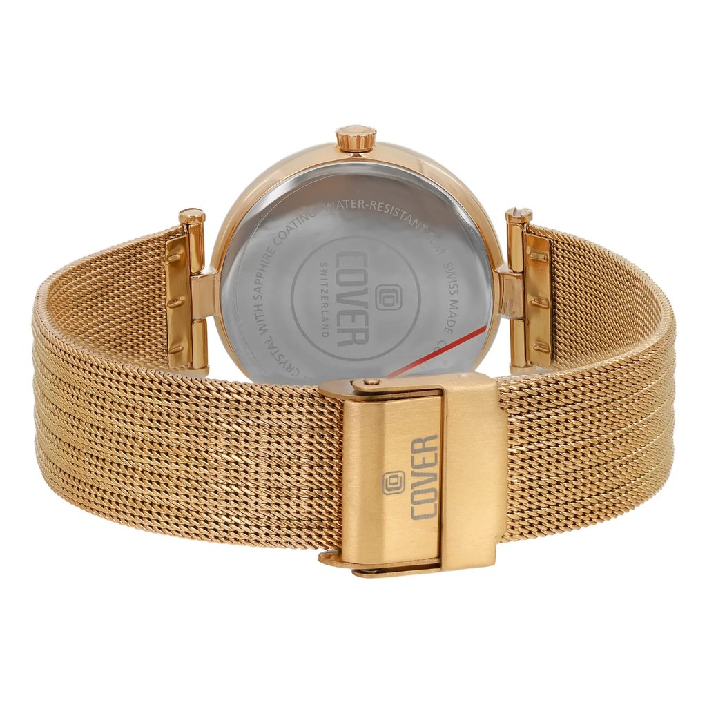 Back View Of Snap Back Case And Closed Stainless Steel Band Of COVER CO193.04 Watch Pre Owned Condition