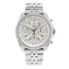 Front Full View Of Breitling A4436212/G573-970A Stainless Steel Watch Pre Owned Condition {Product Condition}