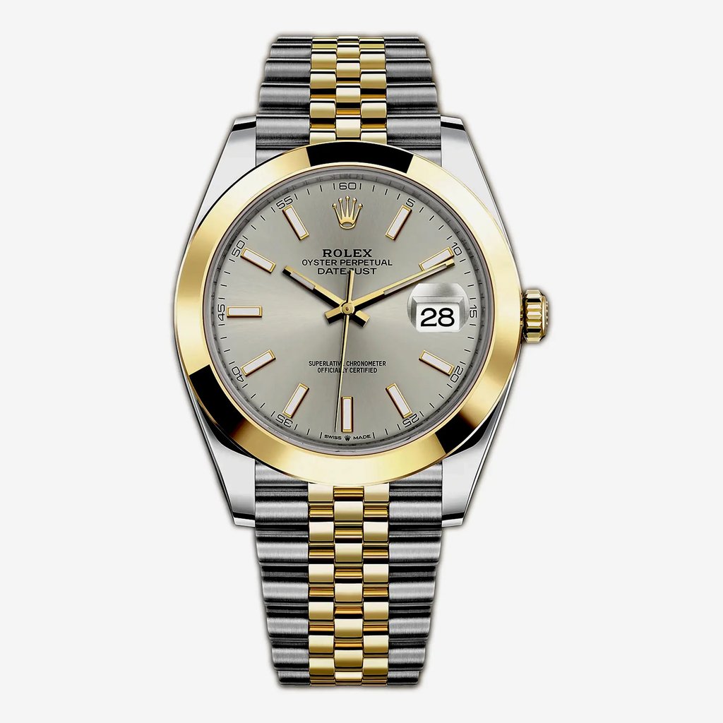 Front Full View Of Rolex 126303-0002 Stainless Steel Watch Unworn Condition {Product Condition}