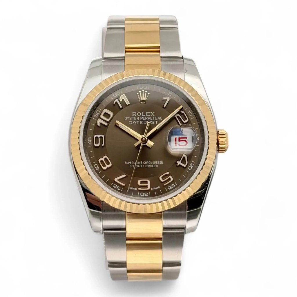 Front Full View Of Rolex 116233 Stainless Steel Watch Pre Owned Condition Excellent
