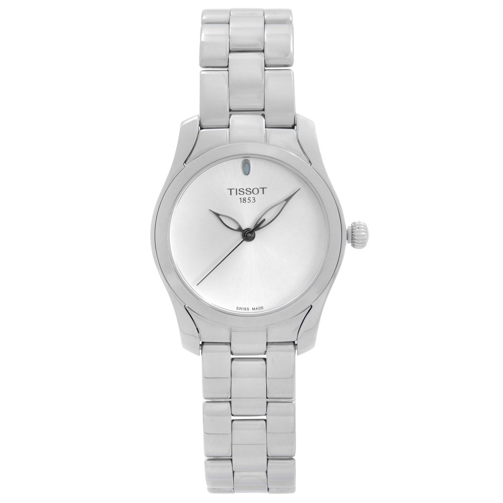 Front Full View Of Tissot T112.210.11.031.00 Stainless Steel Watch Display Model Condition {Product Condition}