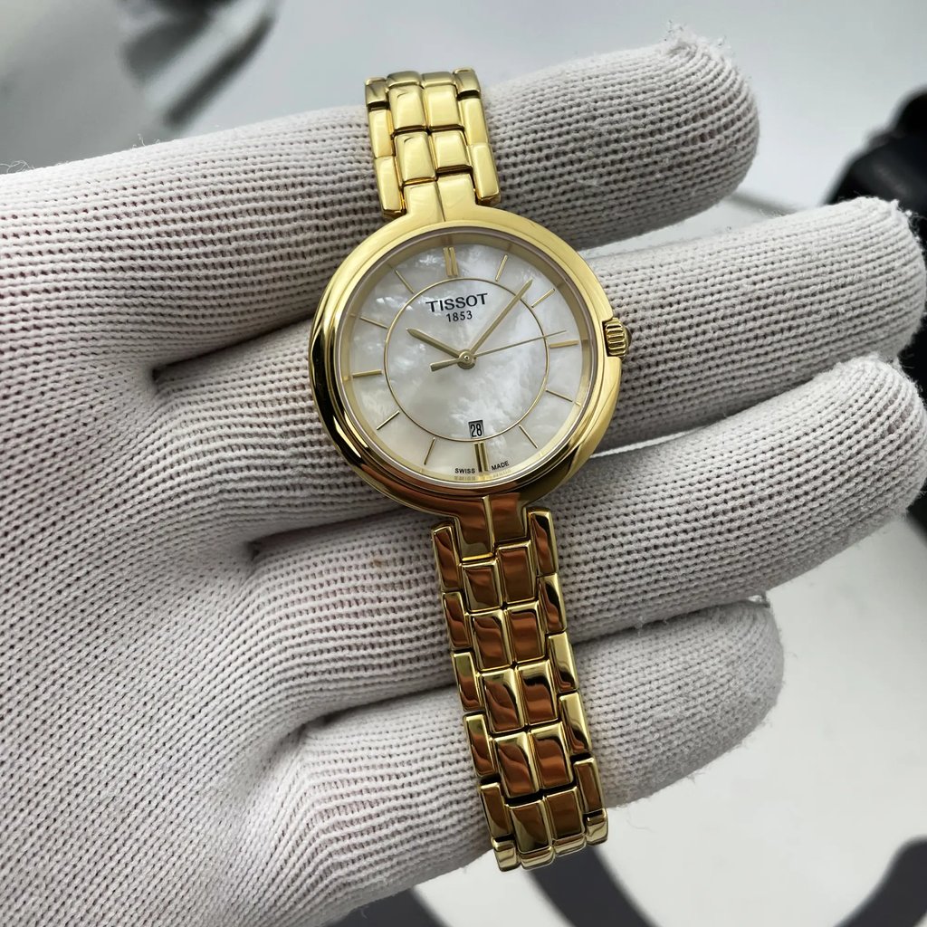 Front Full View Of Tissot T094.210.33.111.00 Stainless Steel Watch New With Defects Condition {Product Condition}