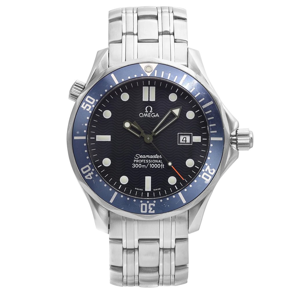 Front Full View Of OMEGA 2531.80.00 Stainless Steel Watch Pre Owned Condition Good