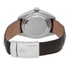 Back View Of Solid Back Case And Closed Leather Band Of Rolex 326139 Watch Pre Owned Condition