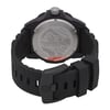 Back View Of Solid Back Case And Closed Rubber Band Of Luminox XS.3601 Watch Pre Owned Condition