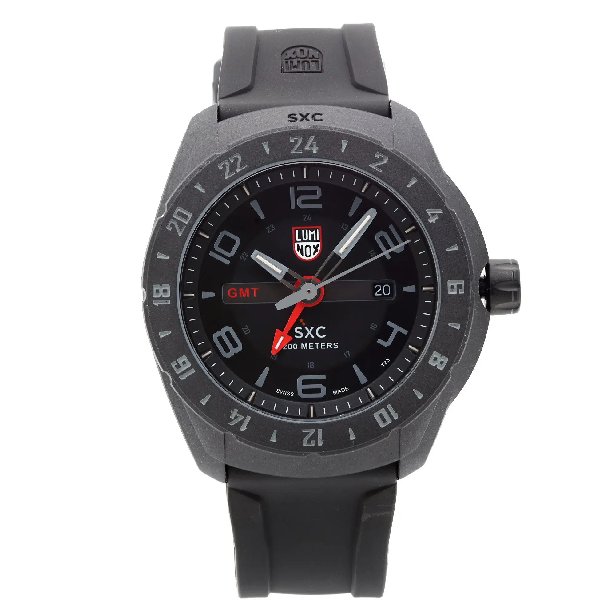 Front Full View Of Luminox XU.5021.GN Carbon Watch Display Model Condition Excellent