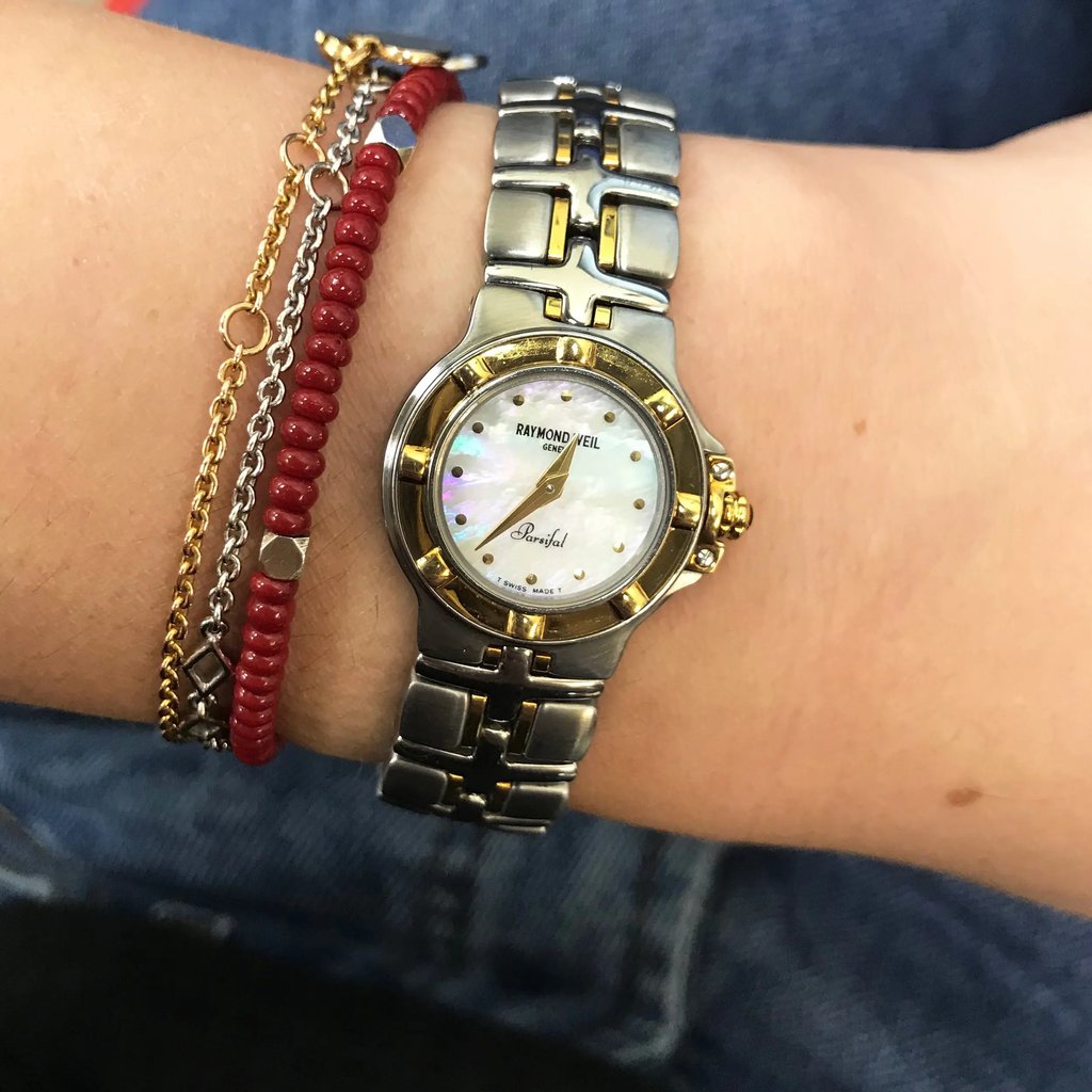 Front Full View Of RAYMOND WEIL 9690/1 Stainless Steel Watch Pre Owned Condition {Product Condition}