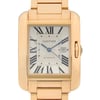Up Close Front Facing Picture Of Cartier W5310003 Rose Gold Watch Pre Owned Condition