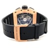 Back View Of {Caseback} Back Case And Closed Rubber Band Of Richard Mille RM 11-02 Watch Pre Owned Condition