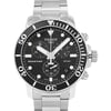 Up Close Front Facing Picture Of Tissot T120.417.11.051.00 Stainless Steel Watch New With Defects Condition