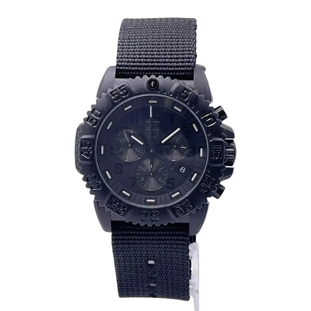 Front Full View Of Luminox XS.3081.BO Carbon Fiber Watch New Without Tags Condition {Product Condition}