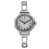 An image of a Wristwatch by Elgin. This Pre Owned item is designed for Women, featuring a Classic style. It has a Mechanical (Manual) movement and an Analog display with a Silver dial color. The indices include 12-Hour Dial,Arabic Numerals. The band is made of steel and the case is made of 14k gold filled. The watch has a Octagonal shape with a case size of 25 mm and a case thickness of 8 mm.